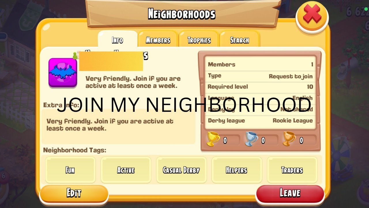 How to join my Hay Day neighborhood! 