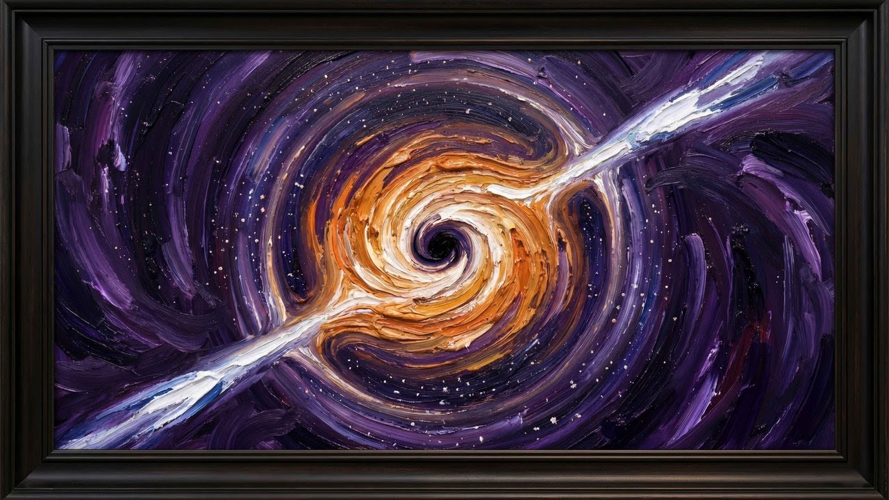 Black Hole — Event Horizon & Accretion Disk | Oil Painting | 4K TV Art | 8 Hours
