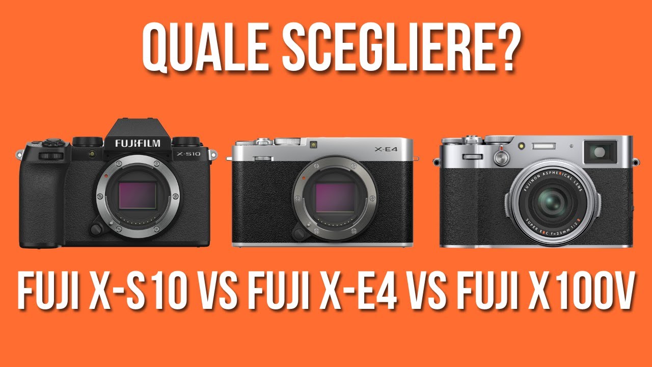 Fuji X-S10 vs. Fuji X-E4 vs. Fuji X100V: quale scegliere tra queste tre mirrorless aps-c?