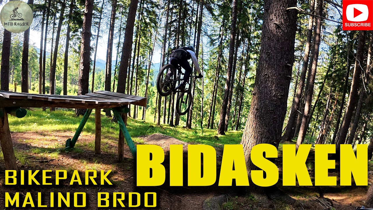 Lavičky, dropy a prejazdy cez krásne pasáže - to je trail Bidasken v Bikeparku Malino Brdo
