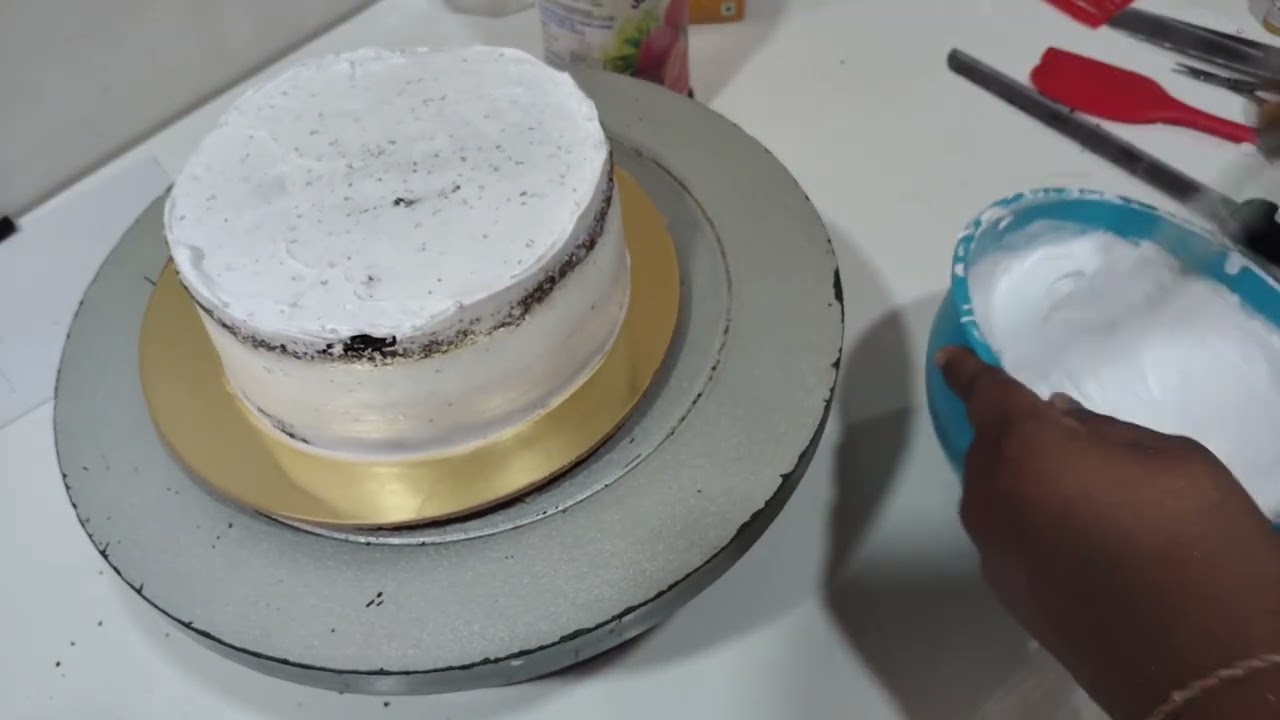 #Heart shep topar cake# cake meking Or decorations full video