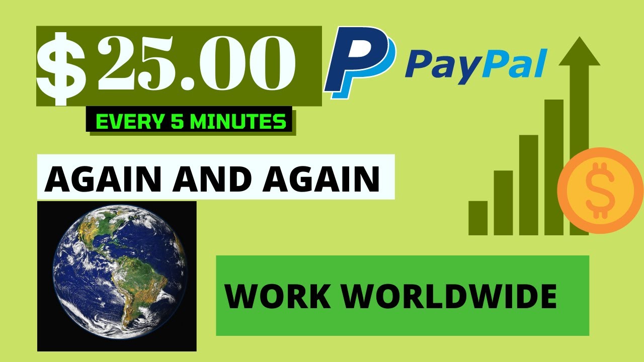 Earn $25 Every 5 minutes Free PayPal Money (How To Make Money Online In South Africa)