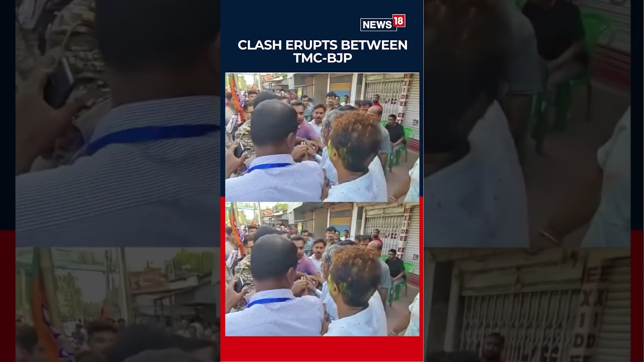 Clash at Dinhata College During Counting as BJP, TMC Workers Face Off | West Bengal Elections | N18S
