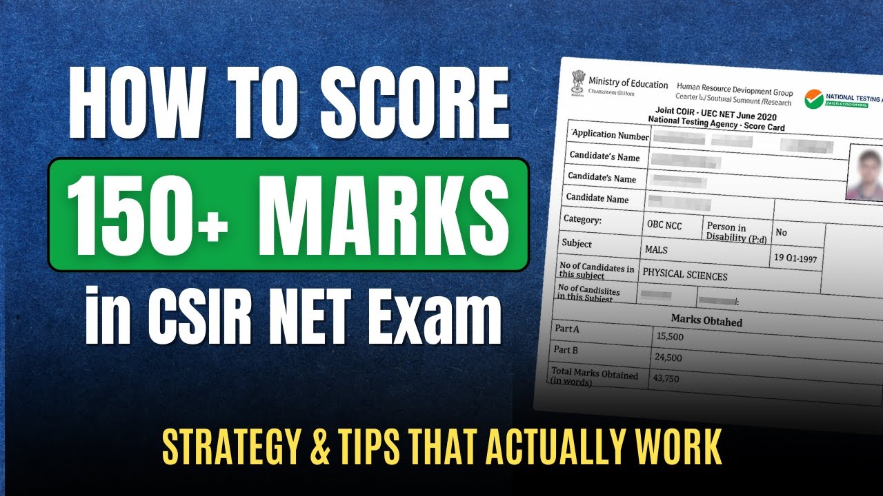 How to Score 150+ in CSIR NET | Strategy That Actually Works | #allboutchemistry  #experttips