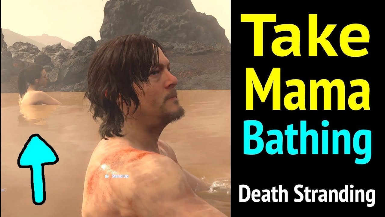 Take Mama Bathing in Death Stranding: Bringing Mama To Hot Springs