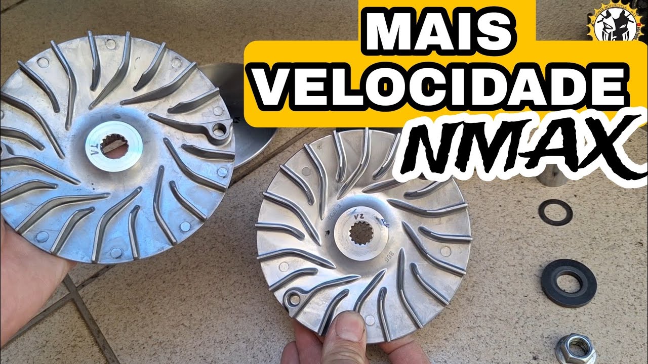 Polia maior - Veja como ganhar mais velocidade final na sua nmax V2 #nmax #cvt