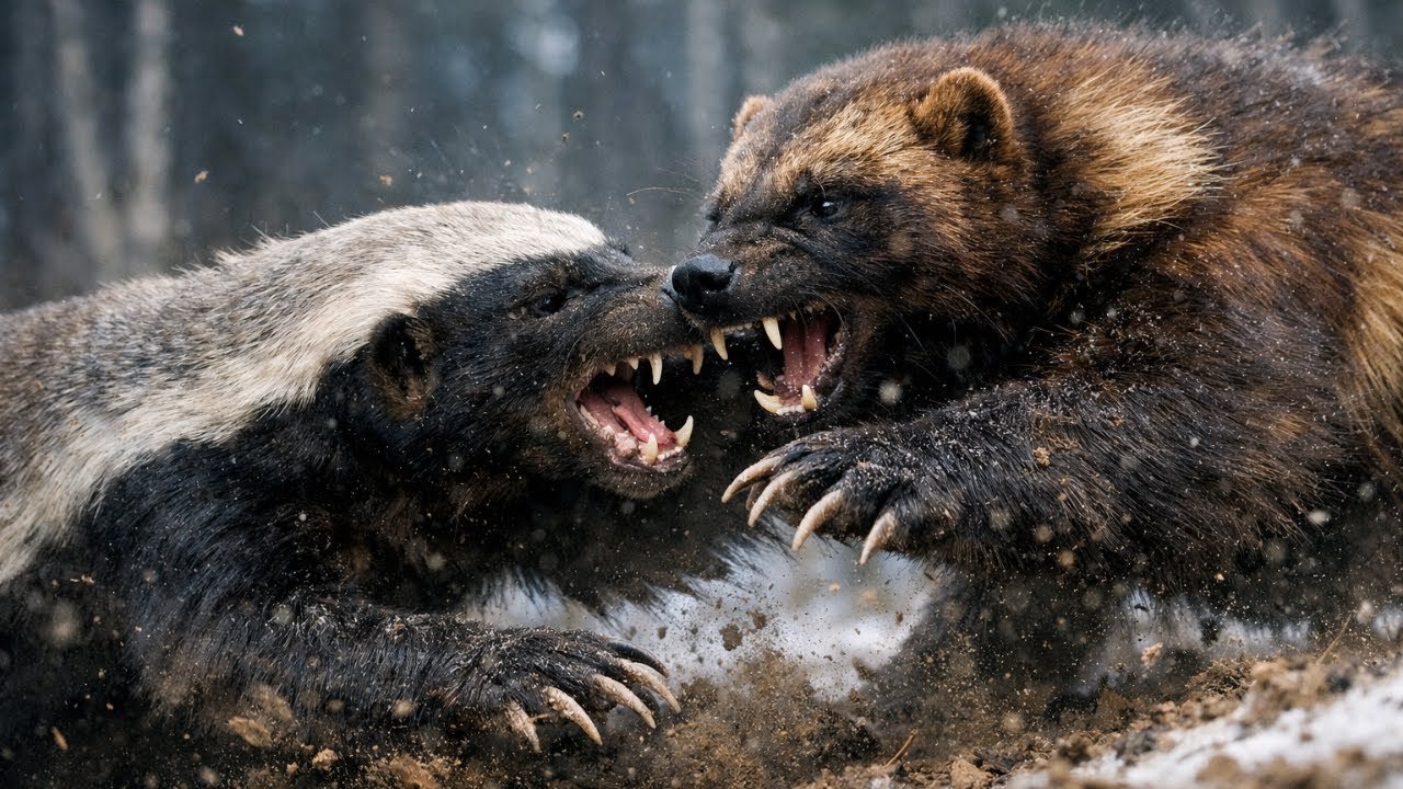 Honey Badger vs Wolverine – The Ultimate Raw Wild Fight
