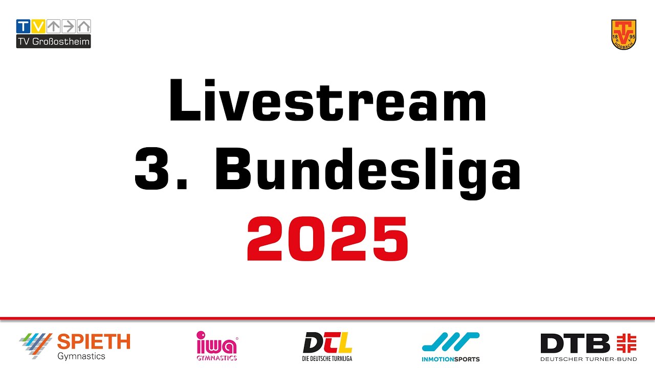 3. BUNDESLIGA TURNEN - TV H&ouml;sbach/TV Gro&szlig;ostheim vs. TV Wanheimerort | LIVESTREAM