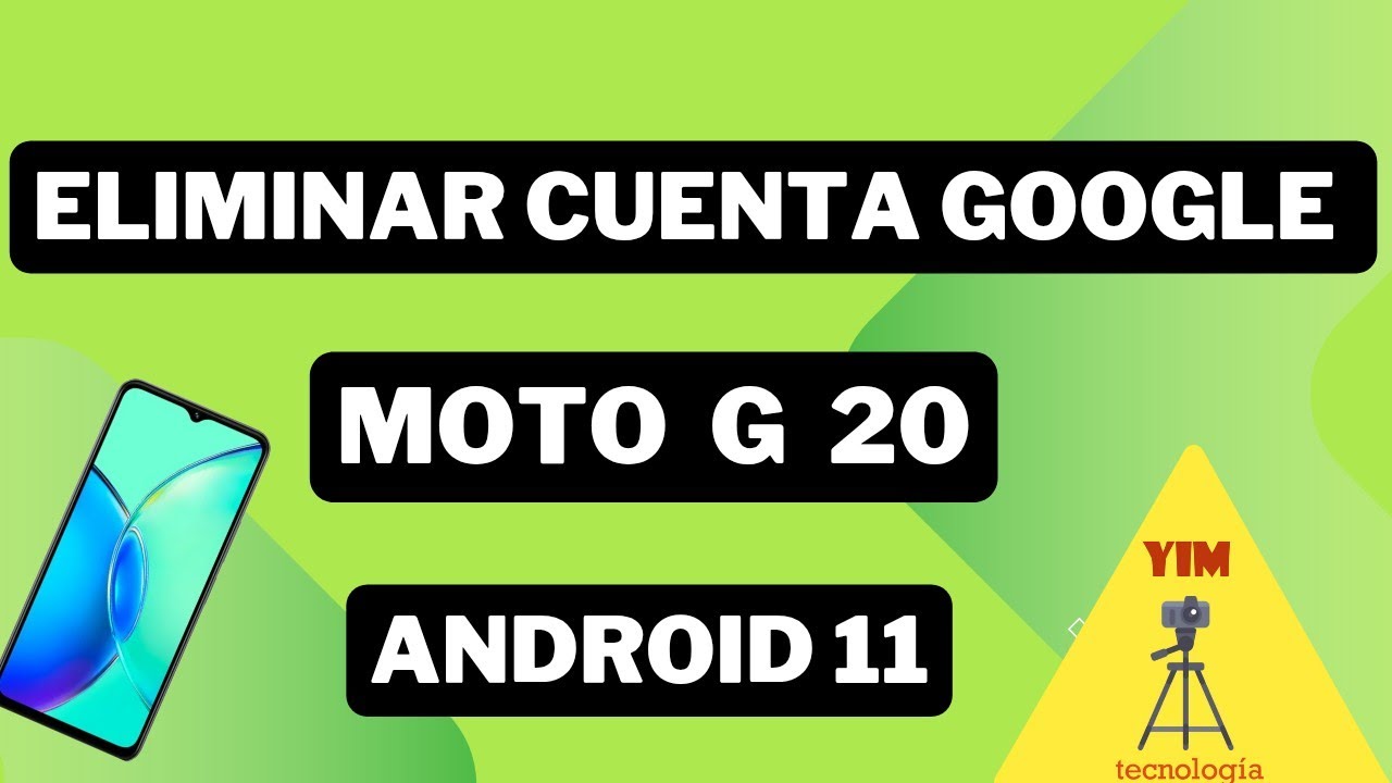Eliminar Cuenta Google MOTO G20 Android 11