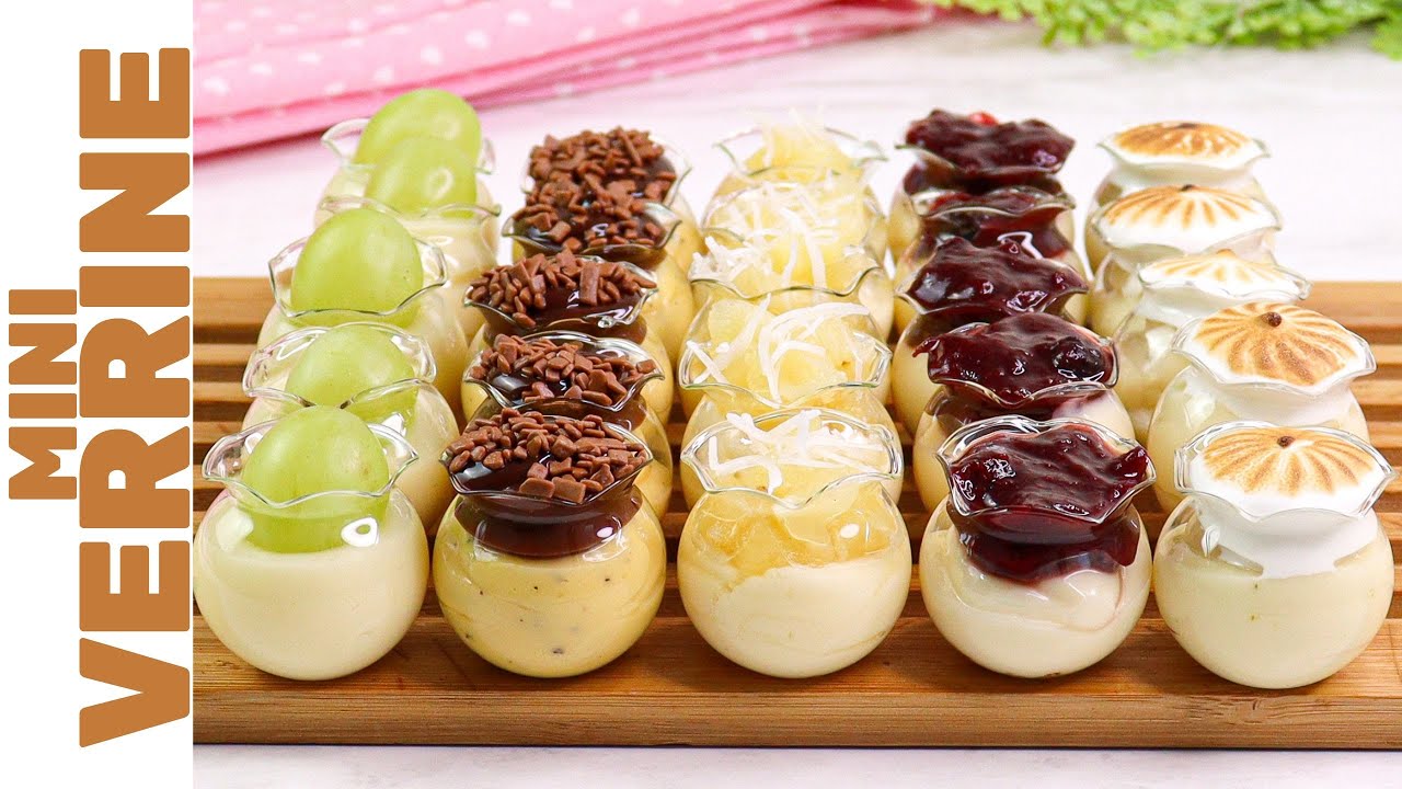 SUPER TENDÊNCIA EM DOCES FINOS: MINI VERRINE - 1 BASE, 5 SABORES | Delicadas, elegantes e deliciosas