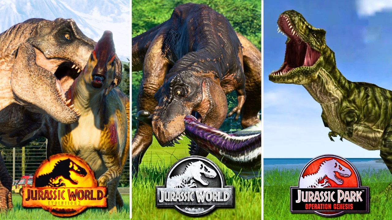 🔥JPOG vs JWE1 vs JWE2 | Dinosaurs Hunting Parasaurolophus