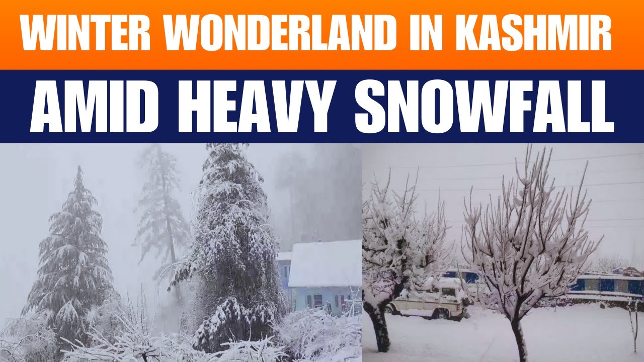 Kashmir Transformed Into Winter Wonderland: Heavy Snowfall Disrupts Srinagar Airport | News9