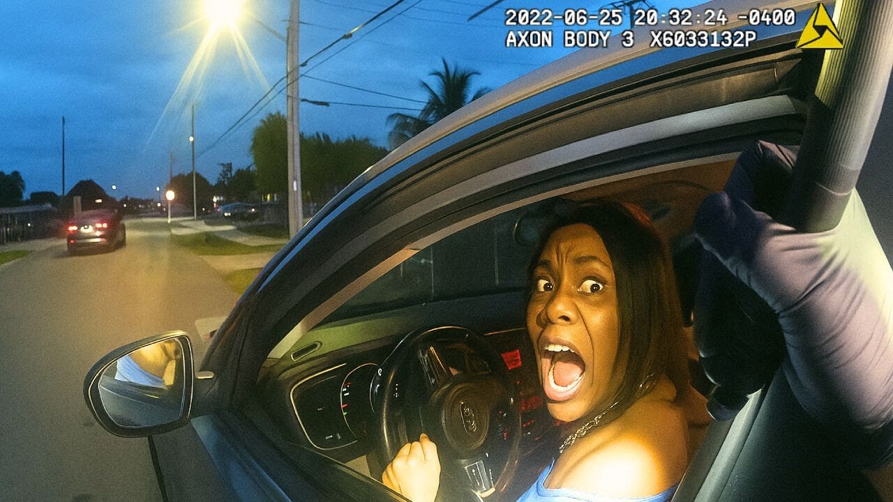 Self-Righteous Woman Tries to Escape Traffic Stop Learns the Hard Way