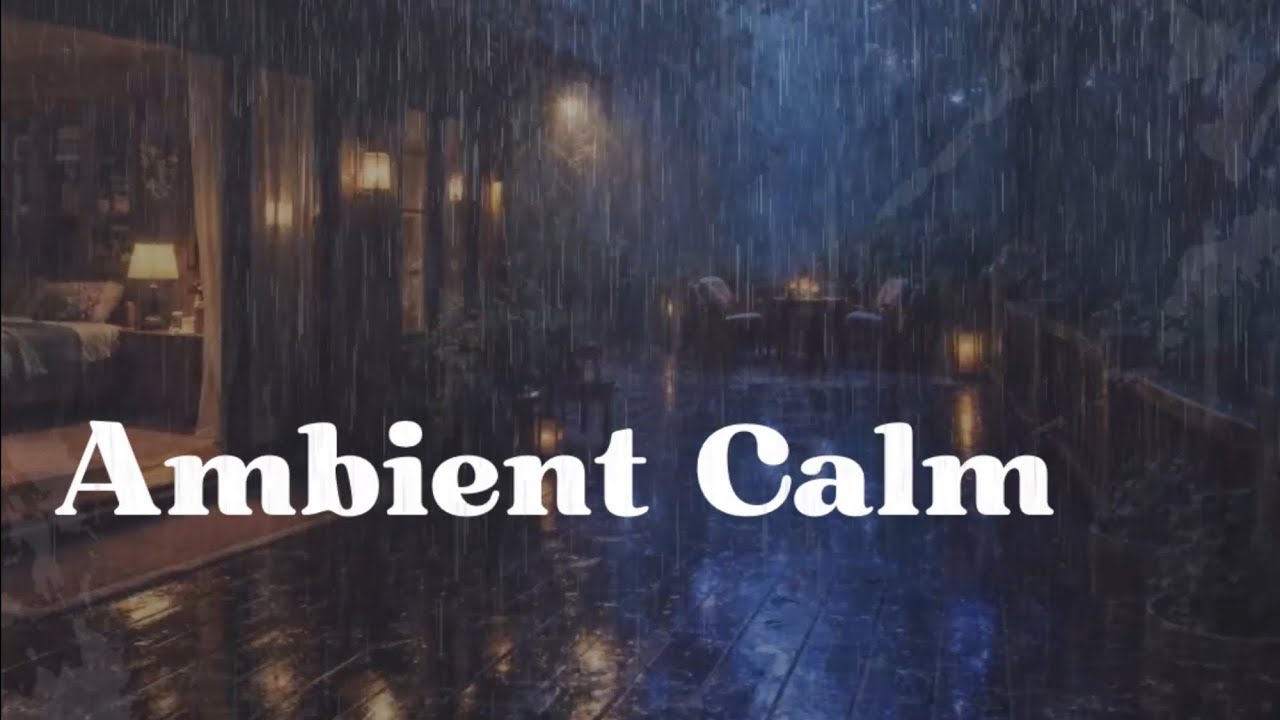 Ambient Piano with Rain Sounds for Relaxation @CozyStormRetreat  #rainambience #rainoundforsleep 