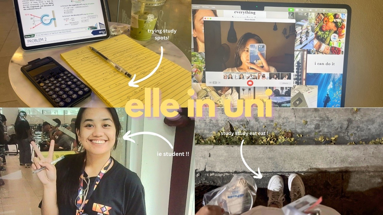 elle in uni: she’s an ie student! | cognitive ergonomics lab, zus, upd study spots review 📚🧠🍔