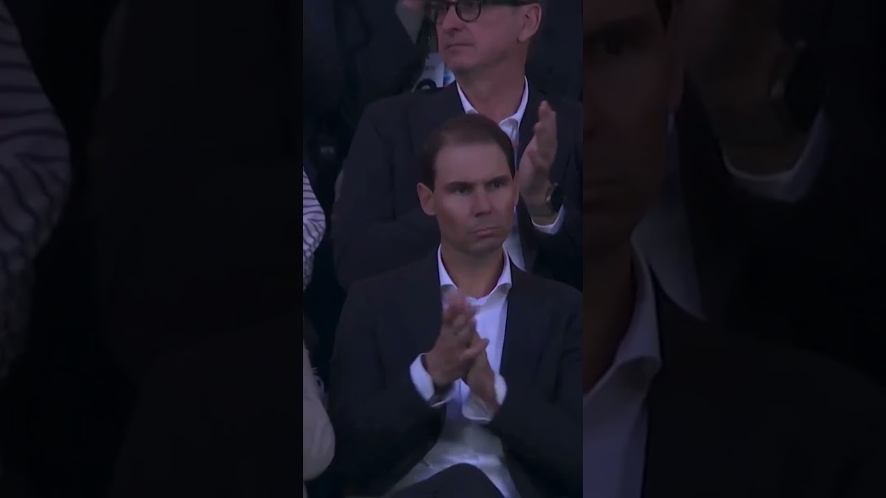 Nadal reacts to Djokovic winning the opening set of the final in just 33 minutes 🤩 