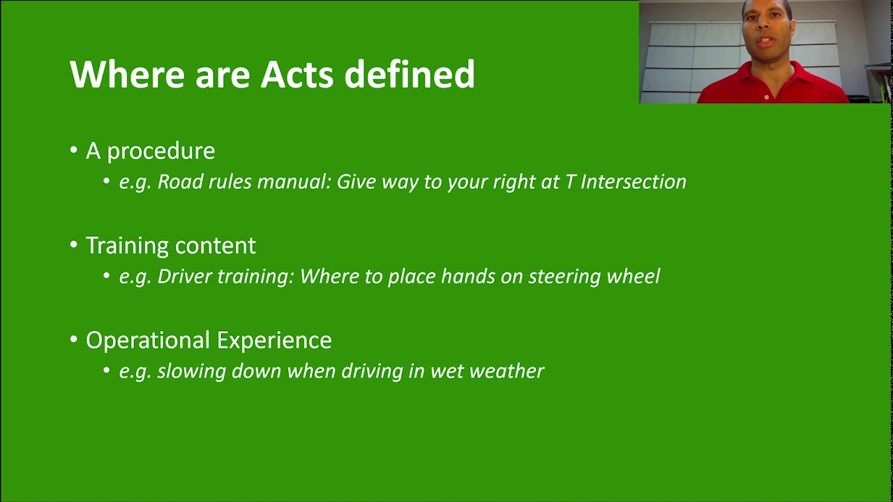 Control types - 'Acts', 'Objects' and 'Systems