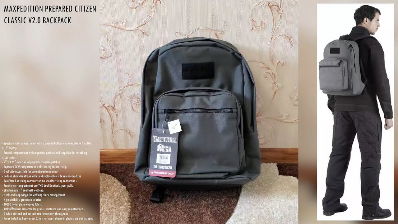 Maxpedition Prepared Citizen Classic v2.0 — Backpack 22l Review.