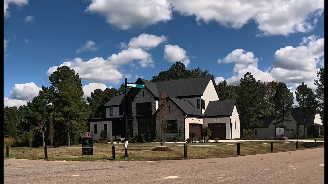 Wake Forest NC Parade of Homes - Scenic Tour of Wealthy Neighborhood with Multi-Million Dollar Homes