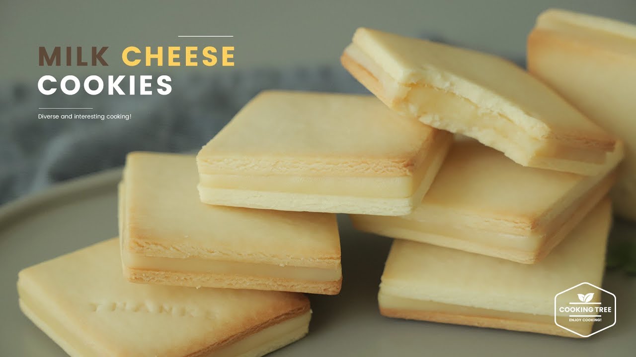 밀크 치즈 쿠키 만들기🐄 연유 쿠키 : Milk Cheese Cookies Recipe, Condensed milk Cookies : ミルクチーズクッキー | Cooking tree