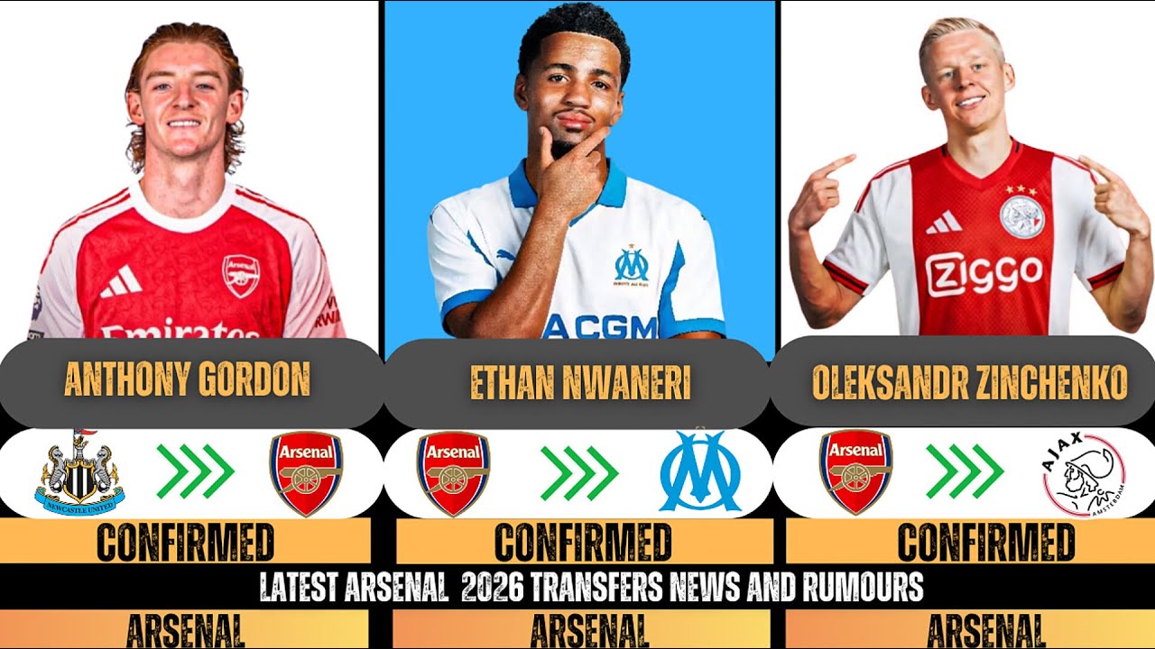 🚨LATEST TRANSFERS NEWS & RUMOURS ROUNDUP 2026🚨🔥 Gordon,Nwaneri,Zinchenko✅️
