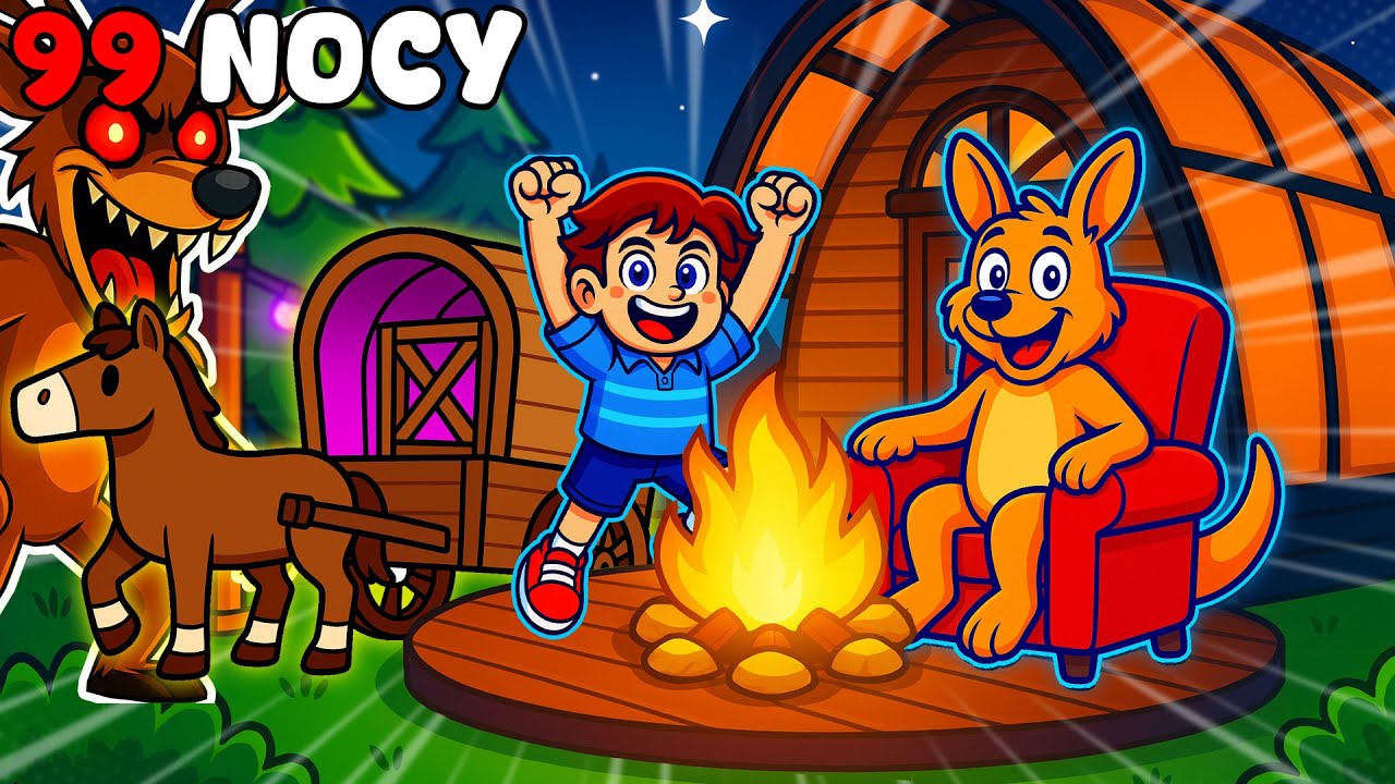 ZBUDOWALIŚMY NAJŁADNIEJSZĄ BAZE w 99 NOCY W LESIE w ROBLox!