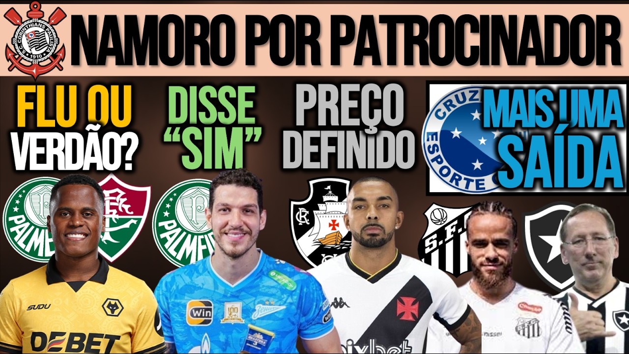 ARIAS: FLU VAI COBRIR OFERTA? NINO QUER VERDÃO| PATROCÍNIO NO TIMÃO| VENDA NO ZÊRO| VAS, SAN, BOT+