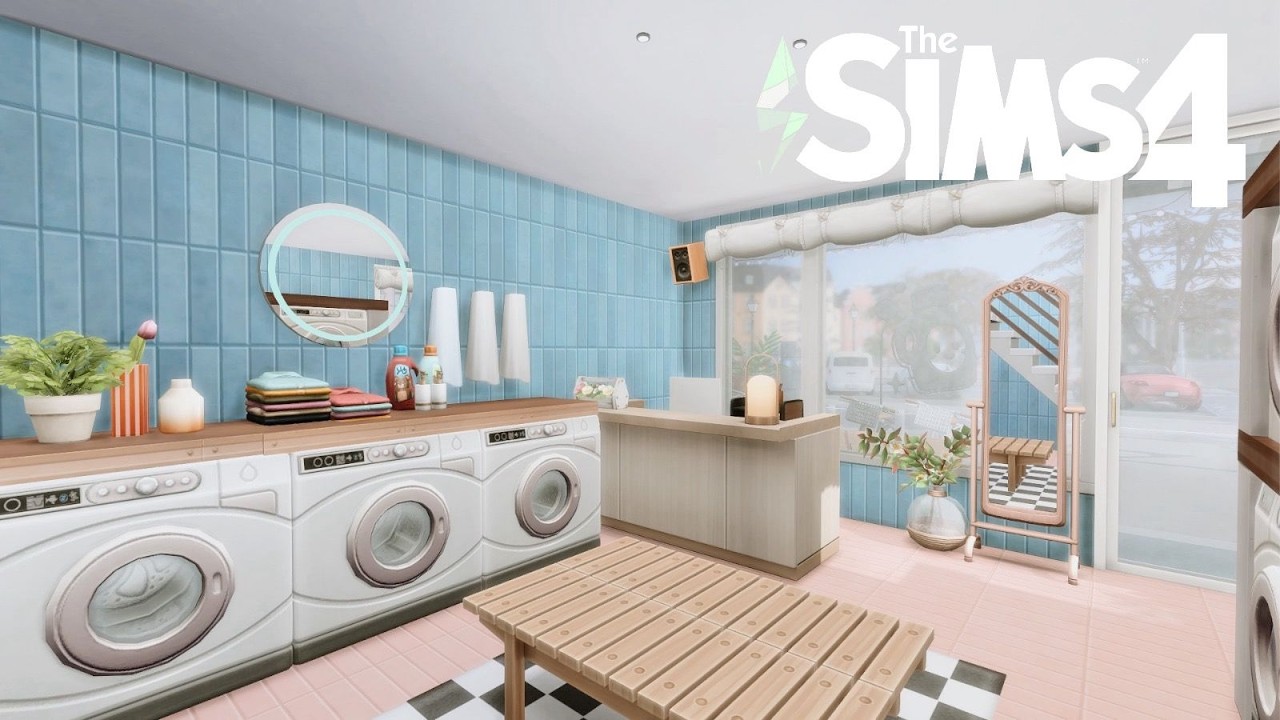 Tiny House w/ Bakery🥖 and Laundry🧺| NoCC | ASMR Speedbuild | The Sims 4