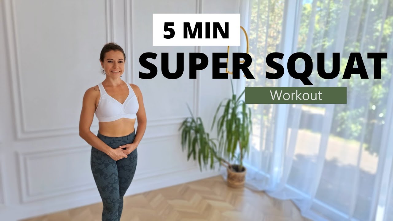 5 MIN Squat Workout- No Repeats No Talking (Effectively Tone & Lift the Booty & Thighs)