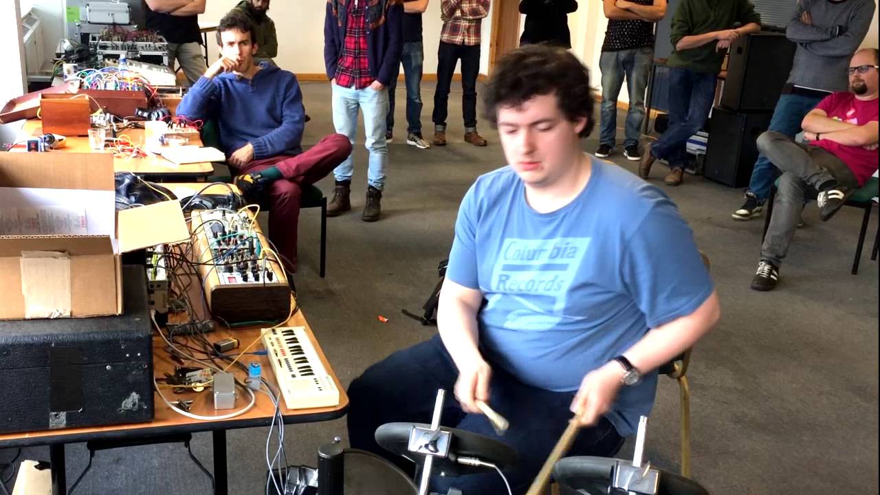Live modular performance at Bristol Synth Meet- Finlay Shakespeare from Future Sound Systems.