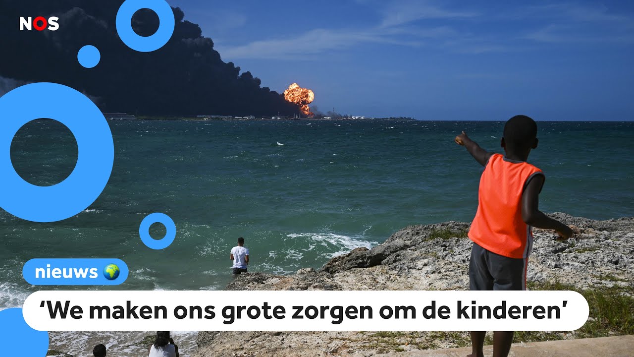 Olietanks op Cuba staan al dagen in brand