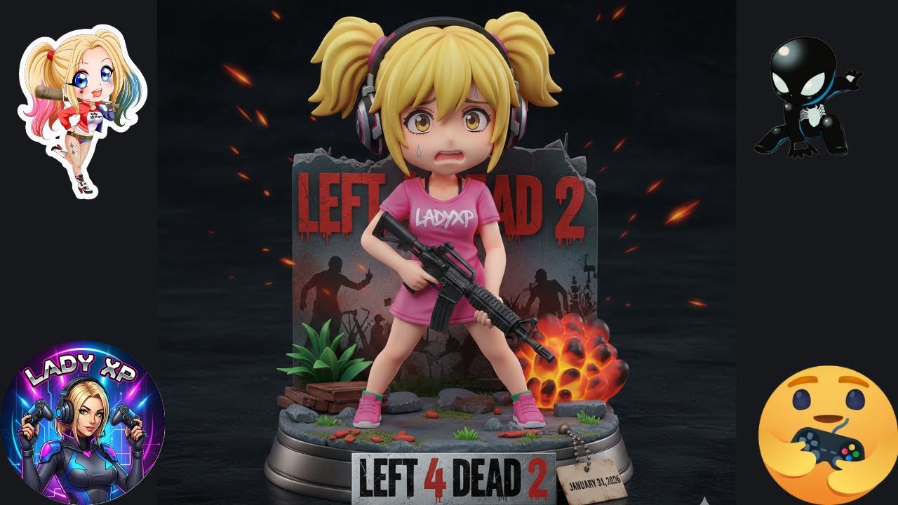 LADYXP - LEFT 4 DEAD 2 - ZUMBIS? QUE NADA , O PROBLEMA É EU NO TIME -  KKKKkk
