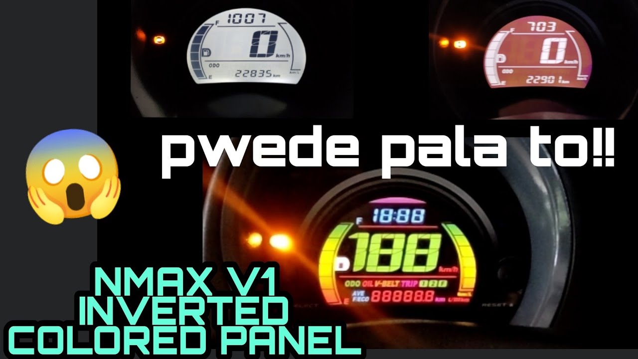 NMAX COLORED PANEL GAUGE | CUSTOMIZED INVERTED COLORED PANEL