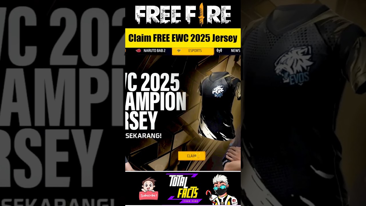 How to Claim FREE EWC 2025 Champion Jersey 🤫 Free Fire