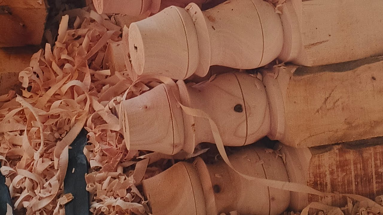 Live Perfect Wooden Leg Turning | Traditional Woodworking Craft