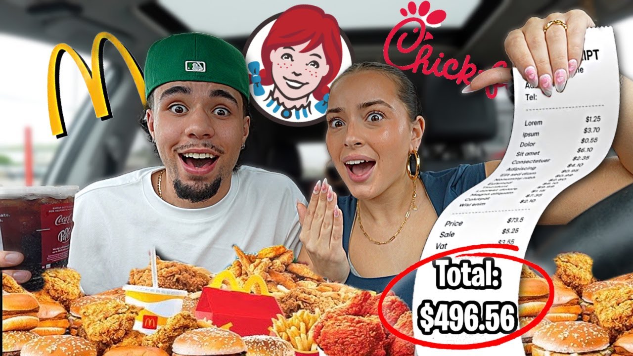 LETTING THE PERSON IN FRONT OF US DECIDE WHAT I EAT FOR 24 HOURS!!!