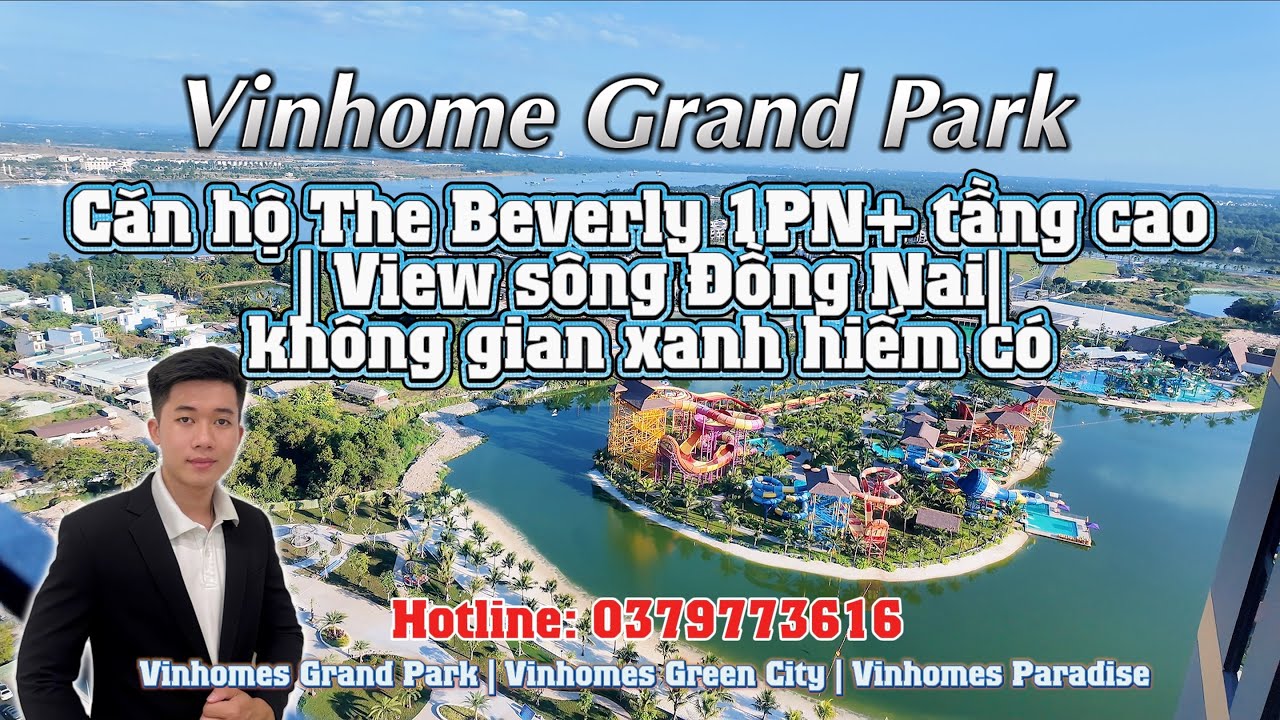 The Beverly 1PN+ tầng cao | View sông Đồng Nai – Sau lưng rừng VinWonders, quá chill!