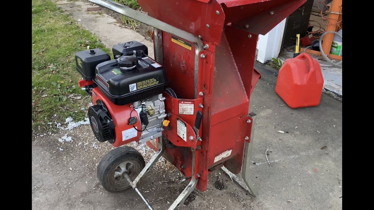 Install Harbor Freight Predator 224 Engine on a Troy Bilt Tomahawk Chipper - PART 1