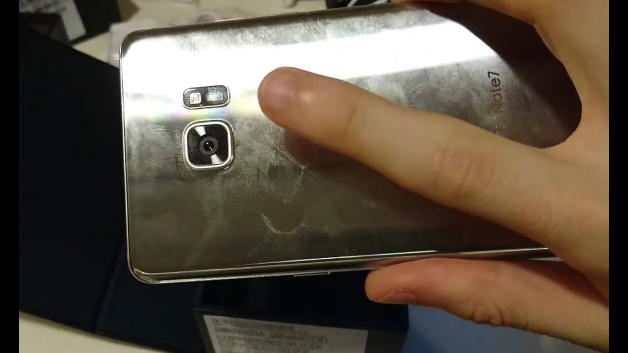 Samsung Galaxy Note 7 Unboxing Silver Verizon Hands On vs S7 Edge