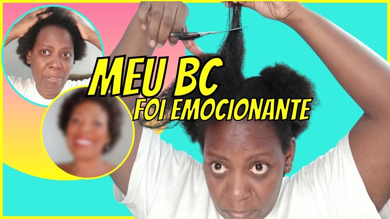 Como Fazer o Big Chop em Casa? Cortei Meu Cabelo Crespo 4c  Sozinha e me Emocionei Muito
