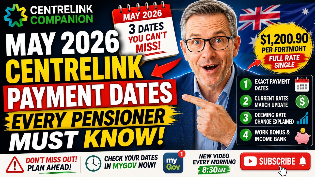 May 2026 Centrelink Payment Dates EVERY Pensioner Must Know (Don&rsquo;t Miss This)