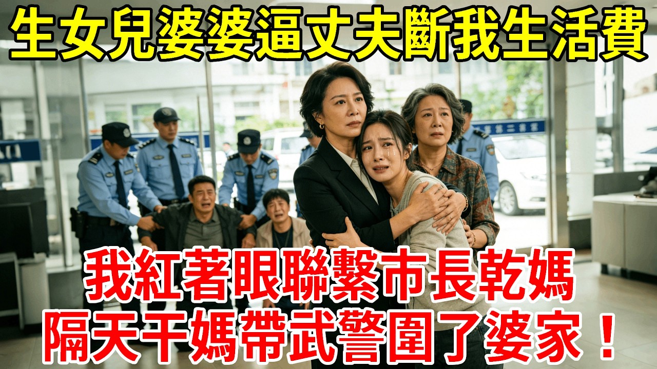 生了女兒後，婆婆逼丈夫斷我生活費。「逼她主動離婚咱們不賠償」我紅著眼聯繫市長乾媽，隔天干媽帶武警圍了婆家！#為人處世#經驗#情感故事#戀愛#情感#婚姻#人生感悟