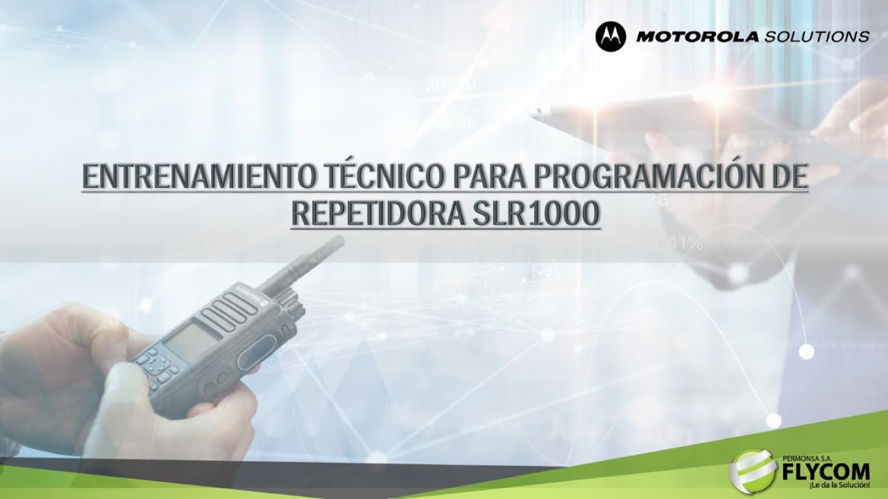 Programación de Repetidora SLR1000 (MOTOROLA)