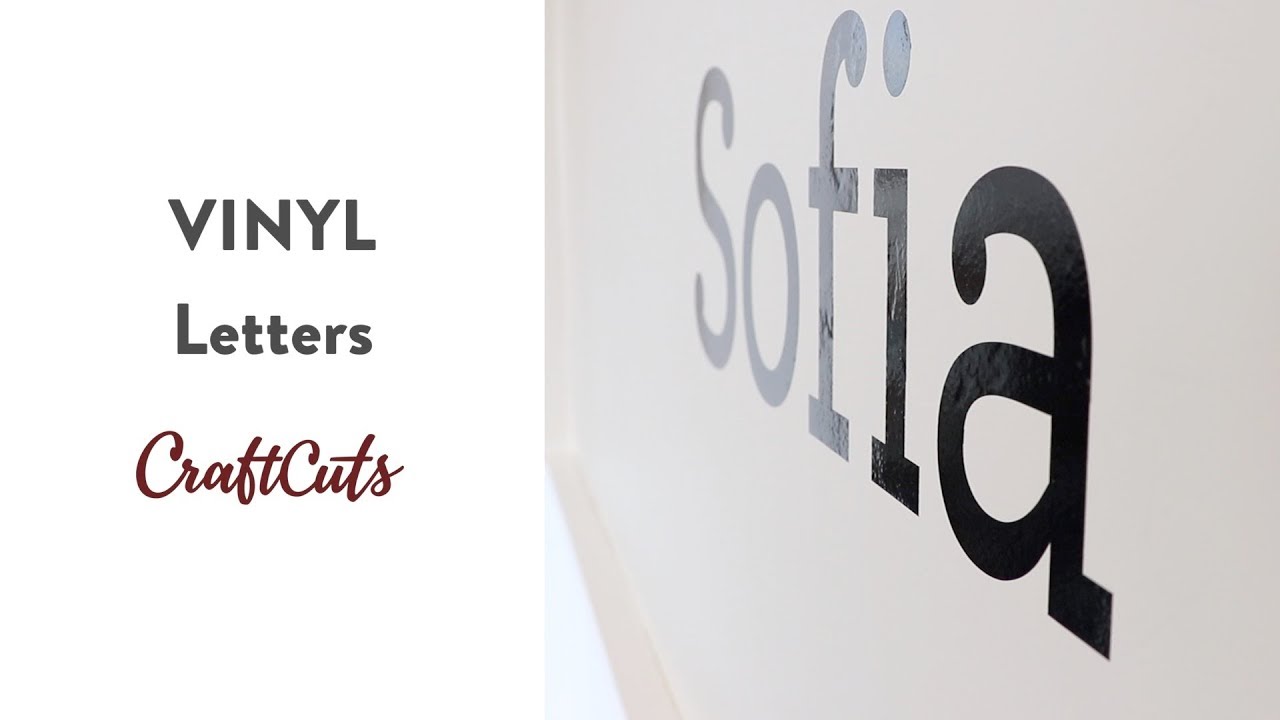 VINYL LETTERS - Product Video | Craftcuts.com