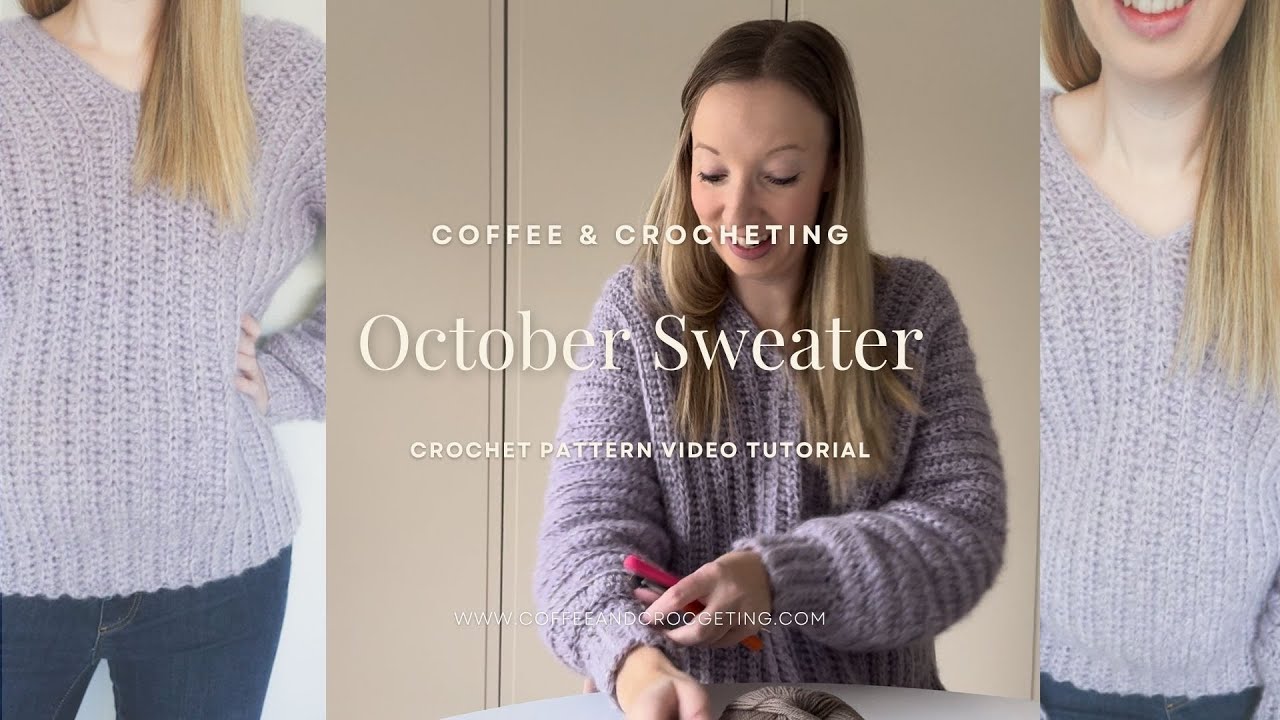 Free Crochet Ribbed Sweater Pattern - How to crochet your own October Sweater