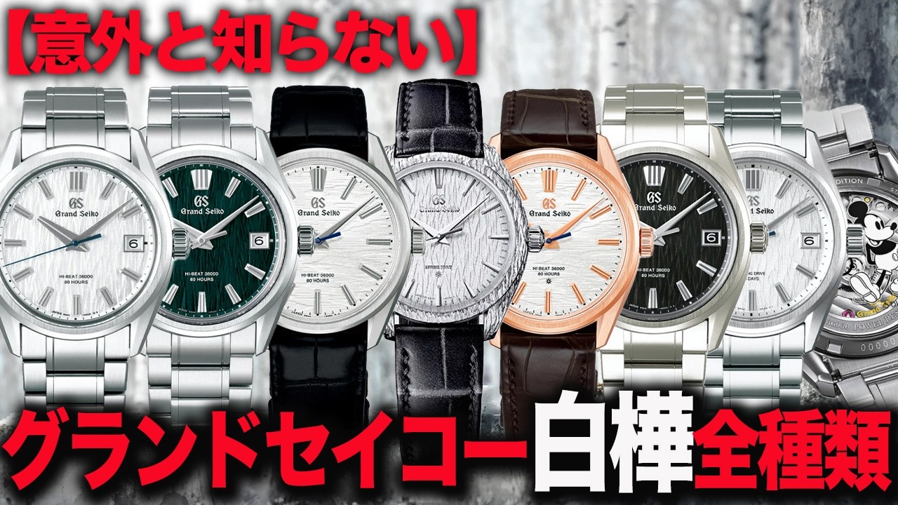 【知らないと大損】グランドセイコー白樺全種類！意外と多くて驚愕！#grandseiko