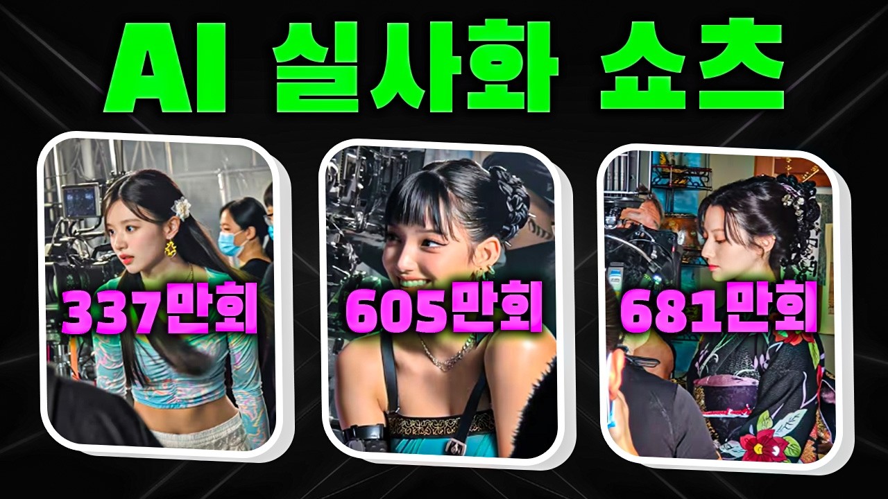 요즘 핫한 AI 애니메이션 실사화 쇼츠 쉽게 만들기