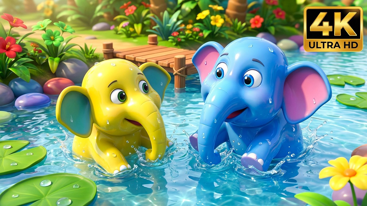 एक मोटा हाथी घूमने चला | Ek Mota Hathi | Hindi Kids Song | Nursery Rhymes with Cartoon |
