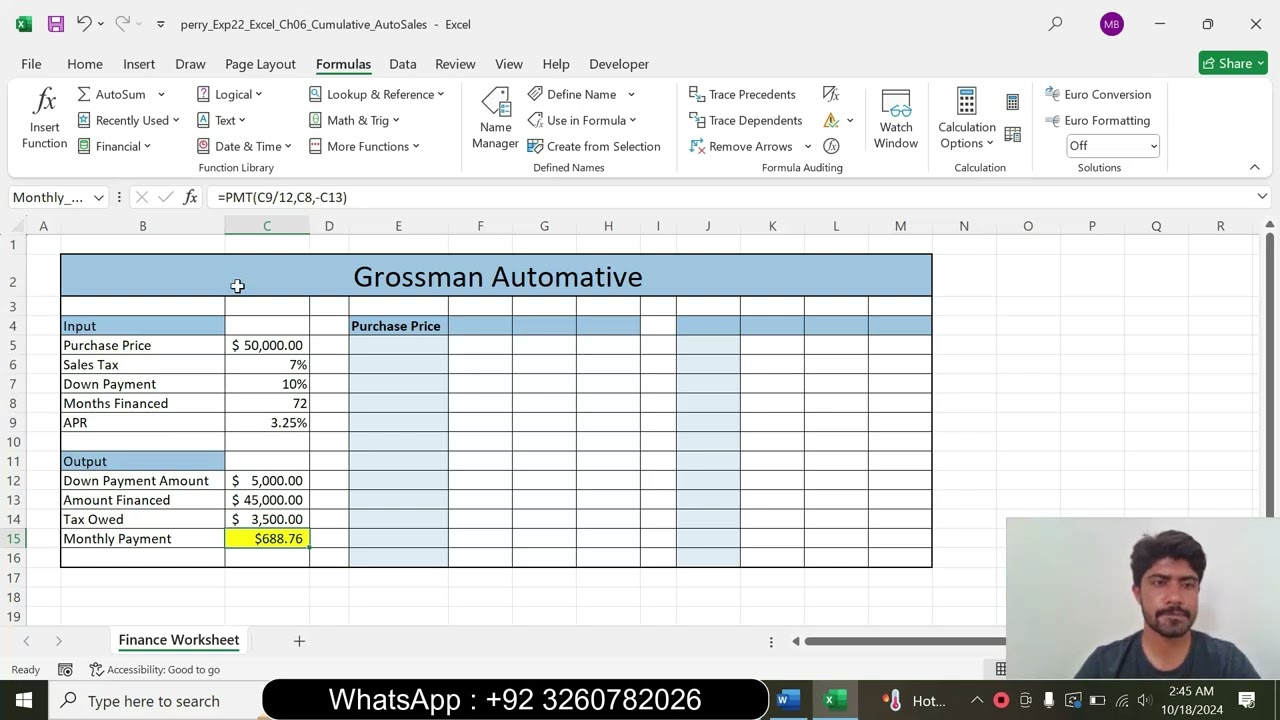 Exp22_Excel_Ch06_Cumulative - AutoSales 1.1 | Excel Chapter 6 Cumulative &ndash; AutoSales