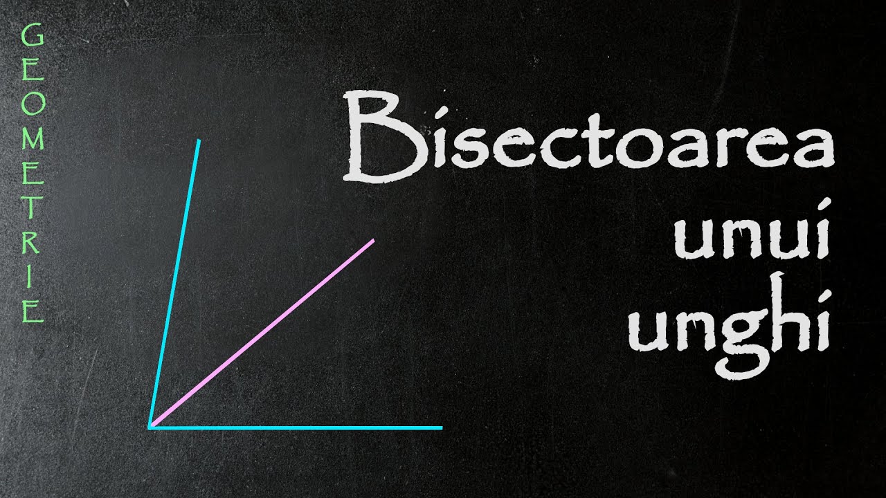 BISECTOAREA UNUI UNGHI | MATEMATICA